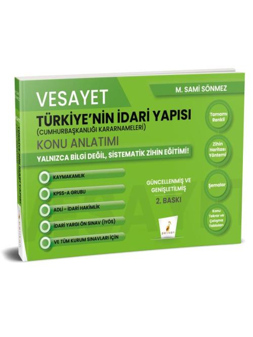 Vesayet Türkiye'nin İdari Yapısı (Cumhurbaşkanlığı Kararnameleri) Konu Anlatımı