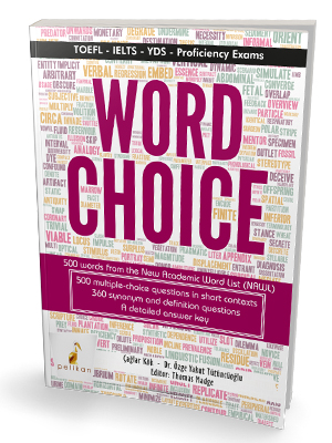 Word Choice TOEFL IELTS YDS Proficiency Exams - kitap Çağlar Kök