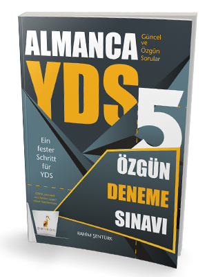 YDS Almanca Özgün 5 Deneme Sınavı - kitap Rahim Şentürk