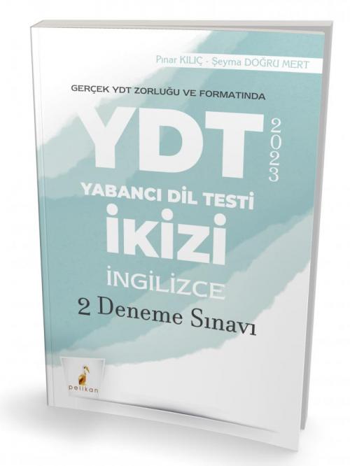 YDT İkizi İngilizce 2 Deneme Sınavı - kitap Pınar Kılıç