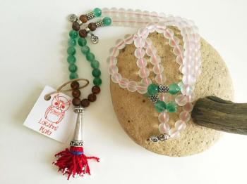 Buzlu Kuvars & Tibet Akiği 108'lik Mala