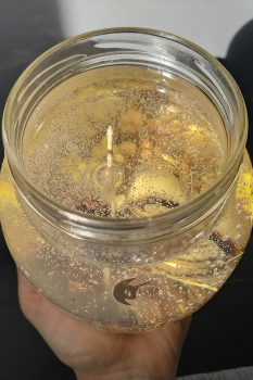 Dekoratif Mum - Septeryan Taşı (Crystal)