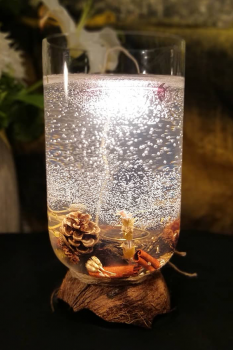 Dekoratif Mum - Speküler Taş (Hindistan Cevizi Kabuğu Kaideli)