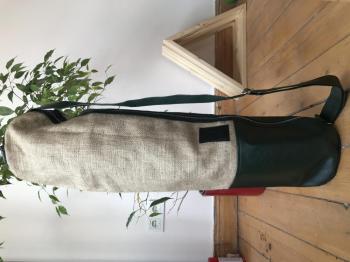 Hand Made Deri Jüt Fermuarlı Mat Çantası