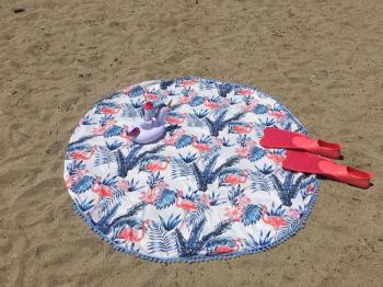 Rosa Flamingo Plaj Örtüsü