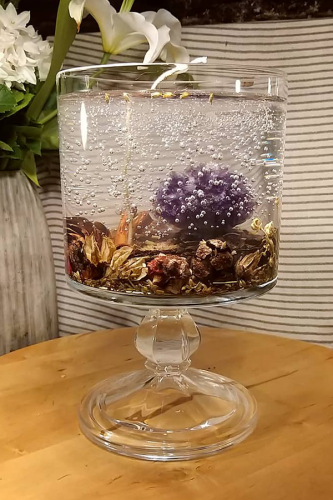 Dekoratif Mum - Ameitst Taş (Crystal Amethyst) Dekoratif Mum - Ameitst Taş (Crystal Amethyst)