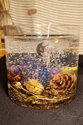 Dekoratif Mum - Kalkopirit Taş (Chalcopyrite Crystal) Dekoratif Mum - Kalkopirit Taş (Chalcopyrite Crystal)