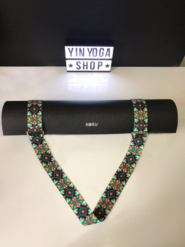 Mat Taşıma Askısı - Yeşil Etnik Desenli Mat Taşıma Askısı - Yeşil Etnik Desenli