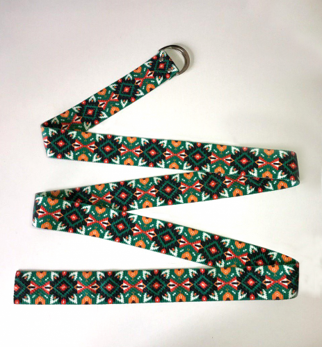 Yoga Kemeri - Yeşil Etnik Desenli Yoga Kemeri - Yeşil Etnik Desenli