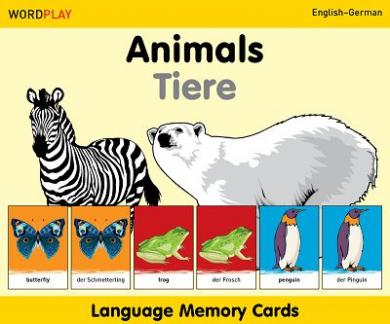 Language Memory Cards – Animals (English–German)