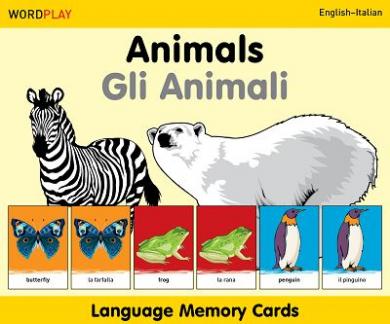Language Memory Cards – Animals (English–Italian) Milet
