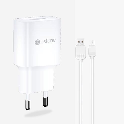 i-Stone Stn-104 2.1A Şarj Adaptörü + Micro USB Kablo