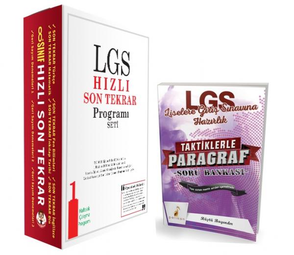 LGS Hızlı Son Tekrar Programı Seti - LGS Paragraf Soru Bankası Hediyeli