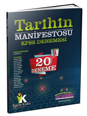 İnformal KPSS Tarihin Manifestosu 20 Çözümlü Deneme