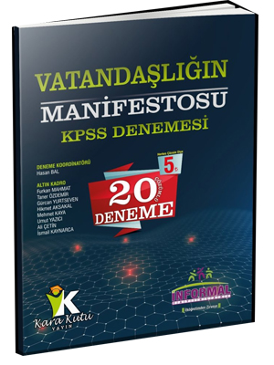 İnformal KPSS Vatandaşlığın Manifestosu 20 Çözümlü Deneme