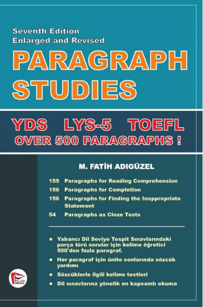 Paragraph Studies YDS LYS - 5 TOEFL %42 indirimli Fatih Adıgüzel