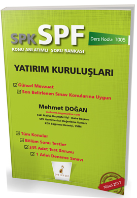 SPK - SPF Yatırım Kuruluşları Konu Anlatımlı Soru Bankası 1005 Mehmet 