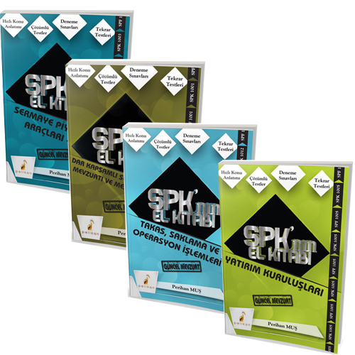 SPK'nın El Kitabı Sermaye Piyasası Faaliyetleri Düzey 1 Lisansı (4 Kit