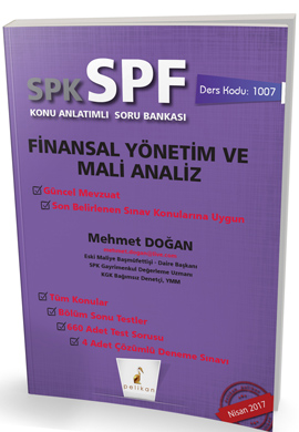 SPK - SPF Finansal Yönetim ve Mali Analiz Konu Anlatımlı Soru Bankası; 1007