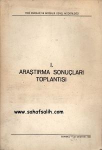 1. Araştırma Sonuçları Toplantısı 22-23 Mayıs 1983