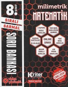LGS Sıralı Sarmal 8. Sınıf Milimetrik Matematik Soru Bankası Kriter Akademi Yayınları