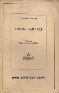İnsan Hakları - Thomas Paine İnsan Hakları - Thomas Paine