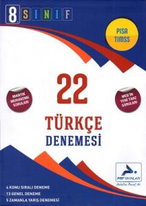 8. Sınıf Türkçe 22 Denemesi Prf Paraf Yayınları
