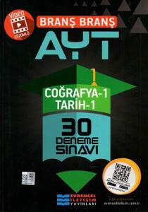 AYT Coğrafya 1 Tarih 1 Video Çözümlü 30 Deneme Sınavı Evrensel İletişim Yayınları AYT Coğrafya 1 Tarih 1 Video Çözümlü 30 Deneme Sınavı Evrensel İletişim Yayınları