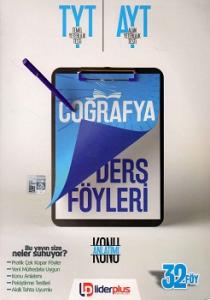 TYT AYT Coğrafya Ders Föyü Lider Plus Yayınları