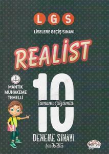 LGS Realist Tamamı Çözümlü 10 Deneme Sınavı Editör Yayınevi