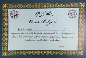 Onur Belgesi Onur Belgesi