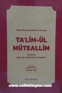 Talimül Müteallim Tercemesi - Mehmet Talu Talimül Müteallim Tercemesi - Mehmet Talu