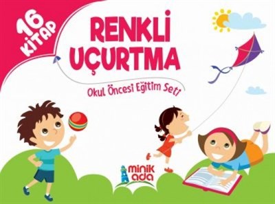 Renkli Uçurtma Okul Öncesi Eğitim Seti 16 Kitap Pervin Kurtoğlu - Elif
