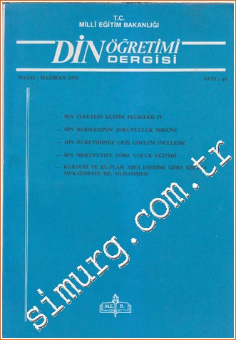 Din Öğretimi Dergisi Sayı: 40 3 Mayıs - Haziran