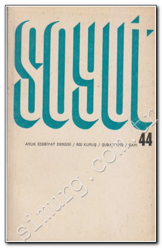 Soyut Aylık Edebiyat Dergisi Sayı: 44 Şubat