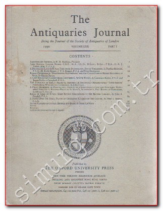 The Antiquaries Journal Sayı: 1 - Volume: LXX
