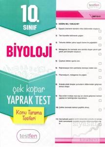 10. Sınıf Biyoloji Konu Tarama Yaprak Testleri