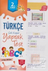 2. Sınıf Türkçe Çek Kopar Yaprak Test