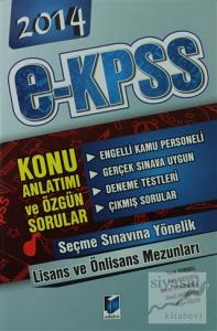 2014 E-KPSS Engelli Kamu Personeli Seçme Sınavı Lisans Önlisans Konu Anlatımı ve Özgün Sorular