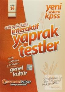 2014 KPSS Genel Kültür Online Çözümlü İnteraktif Yaprak Testler