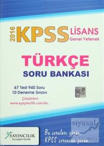 2016 KPSS Genel Yetenek Lisans Türkçe Soru Bankası