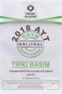 2018 AYT ÖSYM Orijinal Soruları Tıpkı Basım