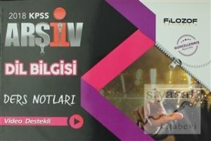 2018 KPSS Dil Bilgisi Arşiv Ders Notları Video Destekli