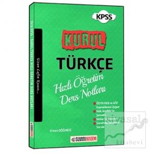 2018 KPSS Kurul Türkçe Hızlı Öğretim Ders Notları
