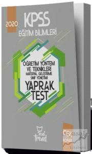 2020 KPSS Eğitim Bilimleri Öğretim Yöntem ve Teknikleri Yaprak Test