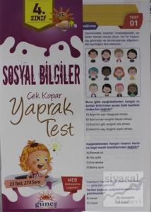 4. Sınıf Sosyal Bilgiler Çek Kopar Yaprak Test