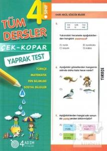 4. Sınıf Tüm Dersler Çek-Kopar Yaprak Test