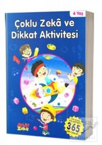 4 Yaş Çoklu Zeka ve Dikkat Aktivitesi - Mavi Kitap