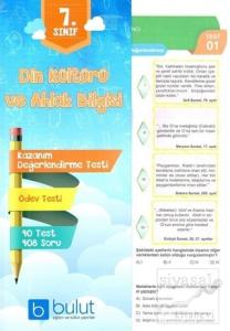 7. Sınıf Din Kültürü ve Ahlak Bilgisi Kazanım Değerlendirme Testi