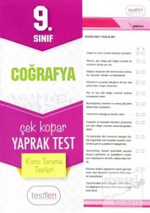 9. Sınıf Coğrafya Konu Tarama Yaprak Testleri